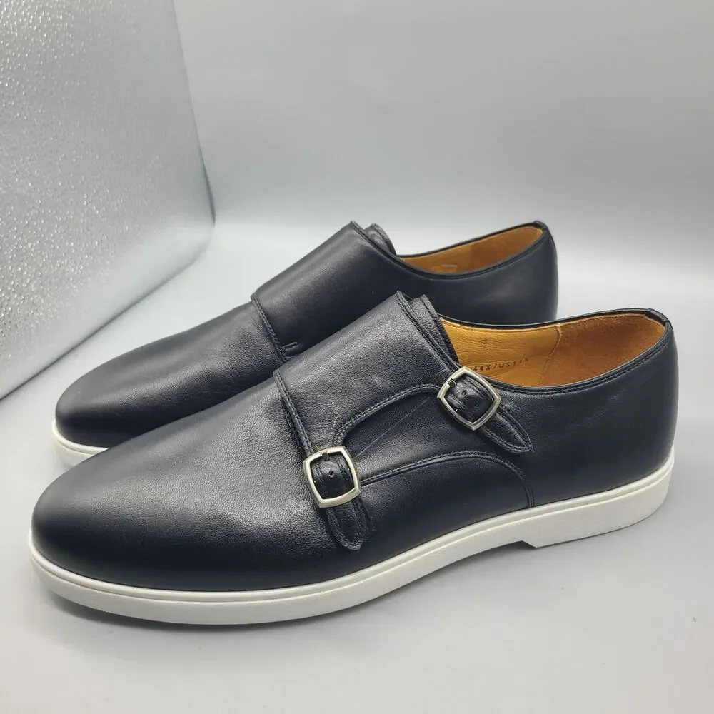NEW Magnanni Lobo Double Monk Sneaker 26123 BLACK sz 11.5 (Fits like US 12)